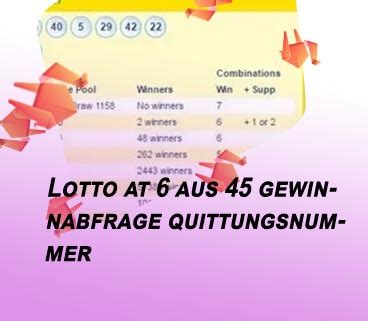 lotto gewinnabfrage per quittungsnummer.